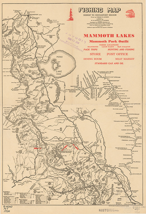 mammoth lakes map